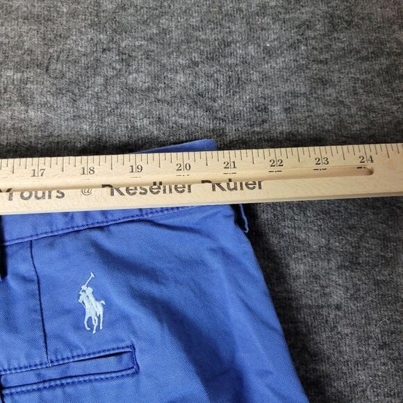 Polo Ralph Lauren Short Men’s Size 42 Blue Chino Classic Fit Pony On Back Pocket - Picture 6 of 10